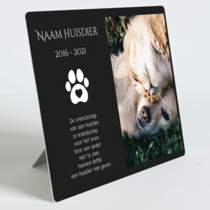 Huisdier Gedenkeken Fotopaneel
